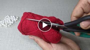 3 Amazing Hand Embroidery flower/Latkan design trick | 3 Easy Hand Making Latkan design ideas