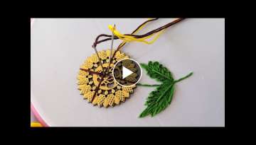 Amazing Hand Embroidery Flower design trick | Very Easy & Simple Hand Embroidery Flower design id...