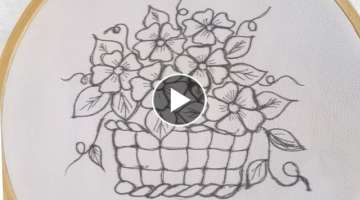 Very easy and beautiful hand embroidery design-3d hand embroidery work- simple & easy Stitches