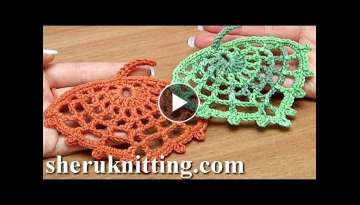 How to Crochet Spider Web Leaf