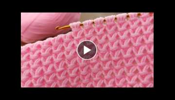 Amazing Super Easy Tunisian Crochet Baby Blanket For Beginners online Tutorial #Tunisian
