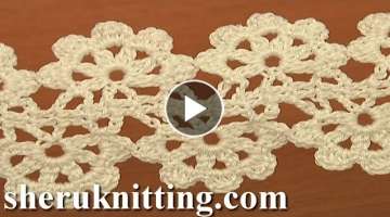 Crochet Flat Double Sided Lace Tape Tutorial 16