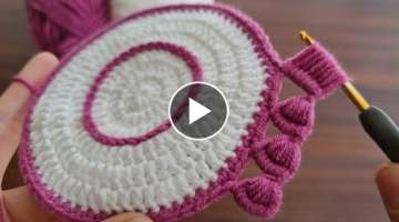 Super beautiful motif crochet knitting model 