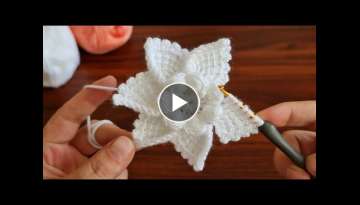 Super Easy Crochet Knitting Flower Motif - Çok Kolay Tığ İşi Şahane Motif Örgü Modeli..