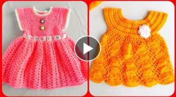 Very Attractive And Classy Handmade Crochet Baby Frocks