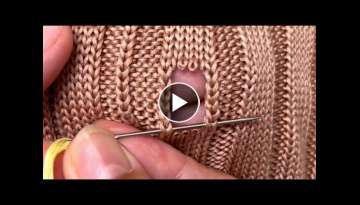 Amazing Way to Repair a Hole in a Knitted Sweater Beginner's Tutorial
