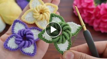 YOU WILL LOVE THIS How to make super beautiful very easy crochet flower rose.
