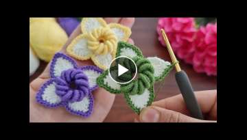 YOU WILL LOVE THIS How to make super beautiful very easy crochet flower rose.