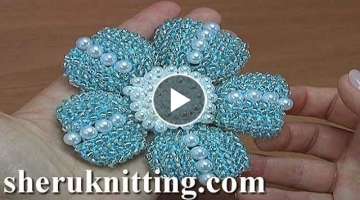 Crochet Flower With Beaded Petals