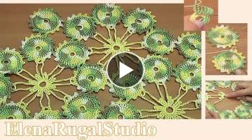 How do you crochet a sunflower? Tutorial 3 How to Join Crochet Motifs