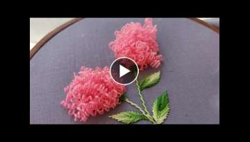 Most beautiful flower design with new trick|super easy woolen flower