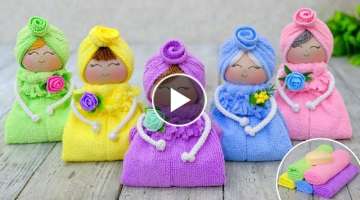  Fragrant dolls with the scent of your favorite soap Quick gifts From soap and towels