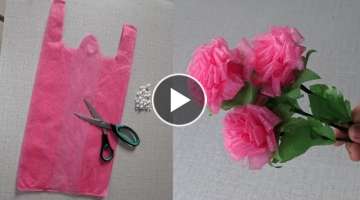 It's so Beautiful. Amazing Hand making Rose flower design trick.Easy Hand making flower design id...