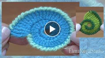 Crochet Spiral Element Tutorial 12 Part 1 of 2 Freeform Crochet