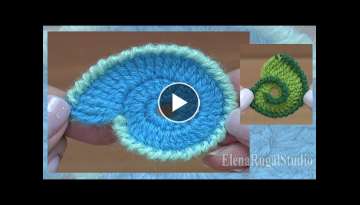 Crochet Spiral Element Tutorial 12 Part 1 of 2 Freeform Crochet