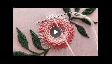 Most beautiful hand embroidery design|hand embroidery tutorial