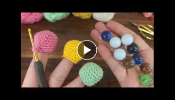 SUPER IDEA! Look what I did with the Marbles I found on the road! You Will love cute gifts- CROCH...