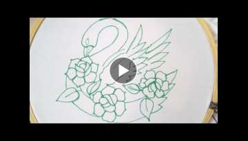 New Easy and Beautiful hand embroidery designs tutorials- Simple and easy stitches-Duck design