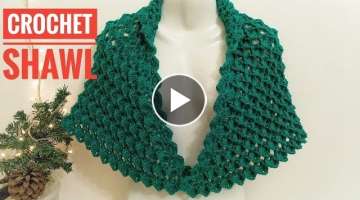 How to Crochet a Shawl Cape The Crochet Shop Written pattern link Available below)