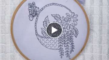 Attractive hand embroidery design for (cushion,dress,etc) l Beautiful embroidery by Embroidery Qu...