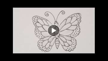 Hand embroidery gorgeous butterfly design, Hand embroidery beautiful butterfly embroidery stitche...