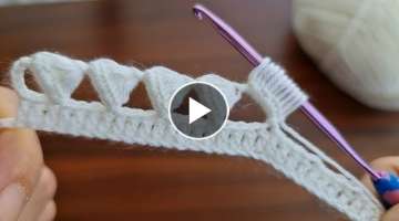 Super Easy Crochet Baby Blanket Knitting Model 
