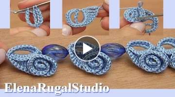 Crochet Spiral Cord With Beads