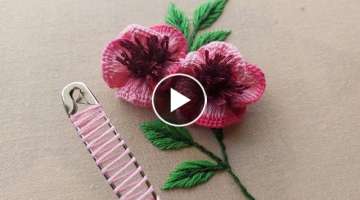 Gorgeous flower design with safety pin |superrrrrrr easy flower design with easy trick