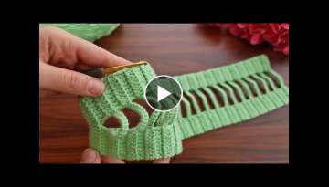 Wow! super idea how to make eye catching crochet hair band süper fikir göz alıcı tığ işi ...