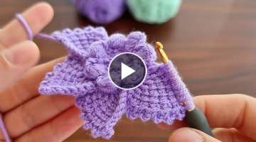 SO EASY EVERYONE CAN DO IT!! amazing beautiful crochet flower making