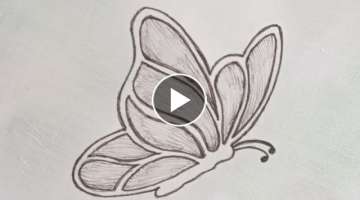 Butterfly embroidery design , beautiful butterfly hand embroidery tutorial using basic stitches