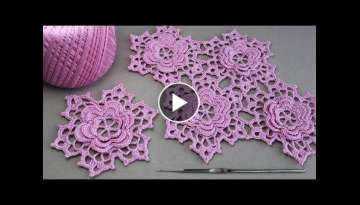  DIY Tutorial Crochet flower