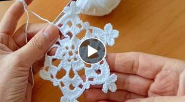 Super Easy motif model Knitting Crochet Yapımı çok kolay dantel motif modeli