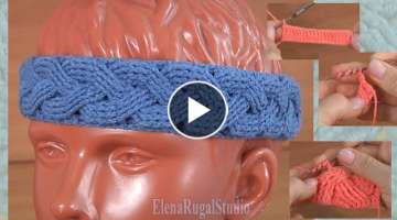 Modern Crochet Headband Tutorial/ CROCHET CABLE PATTERN