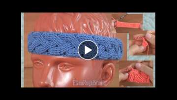 Modern Crochet Headband Tutorial/ CROCHET CABLE PATTERN