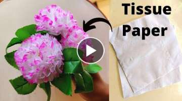 Amazing tissue paper flower|super easy flower design|easy flower making ideas