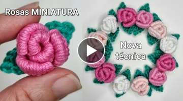 Flor de crochê - TÉCNICA NOVA