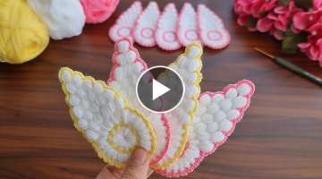 Wow!! How to make an eye-catching, very stylish, very beautiful crochet knit?table mat / bath fib...