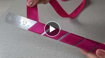 2 Easy Hand Embroidery flower design trick | 2 Amazing Hand Embroidery Ribbon flower design idea