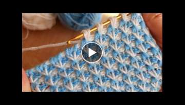 Super very Easy Tunisian Knitting Model 