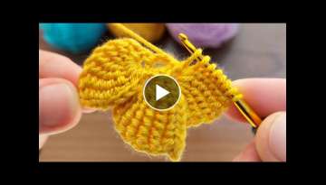 Very easy TUNİSİAN crochet knitting model-