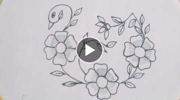 Simple hand embroidery work - New Very easy and beautiful hand embroidery duck design tutorial