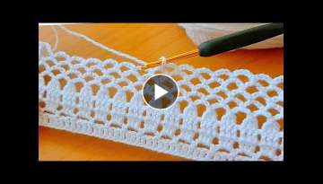 Yapımı çok çok kolay muhteşem yelek battaniye örgü modeli Super Easy Knitting Crochet beyb...