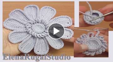 Crochet Big Petal Flower