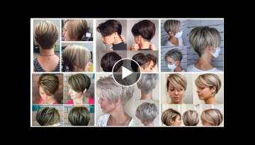 #homecoming long to short bob - pixie cut -attractive trendy dye colours