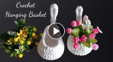 How to crochet an easy hanging basket