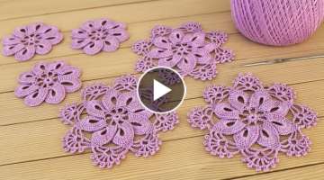  Crochet Easy Flower Motif