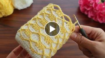 Wow! super idea how to make eye catching crochet box Vay! süper fikir göz alıcı tığ işi k...