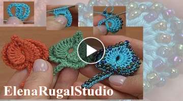 How To Crochet 3D Leaf