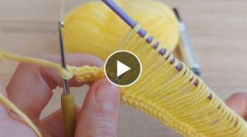 Yapımı çok kolay bir çok yerde kullanabileceğiniz tığ işi örgü modeli how to crochet kn...
